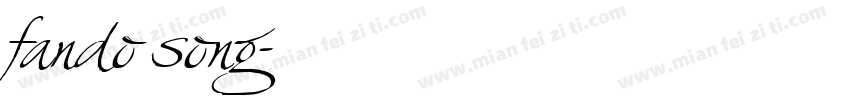 fando song字体转换